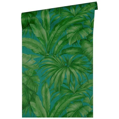 Versace Home Carta da Parati Giungla Blu, verde 